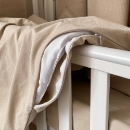 Set lenjerie de schimb pentru patut bebe 3 piese Dreams bej (5)